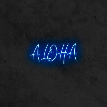 🌸 &quot;Aloha&quot;  שלט ניאון