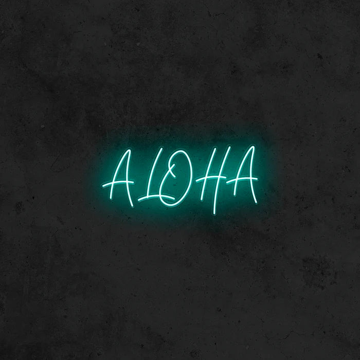 🌸 &quot;Aloha&quot;  שלט ניאון