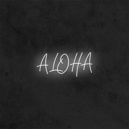 🌸 &quot;Aloha&quot;  שלט ניאון